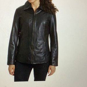 Alfani ❤️ med soft leather jacket w zipper, 2 pockets.